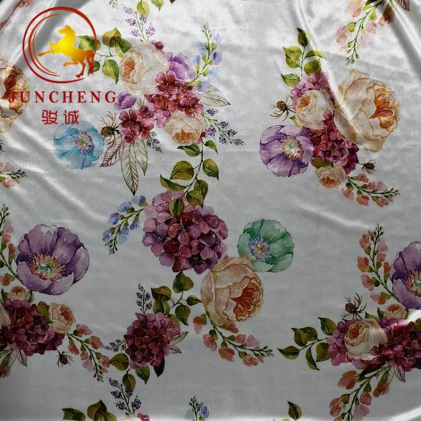 Floral detire twal velours